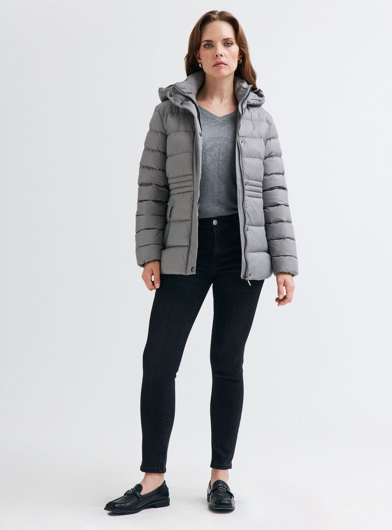 Parka  Manga Larga Acolchada con Capucha-4