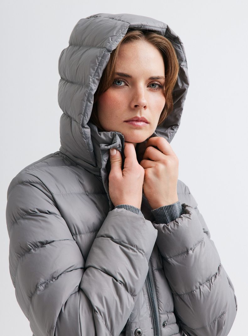 Parka  Manga Larga Acolchada con Capucha-2