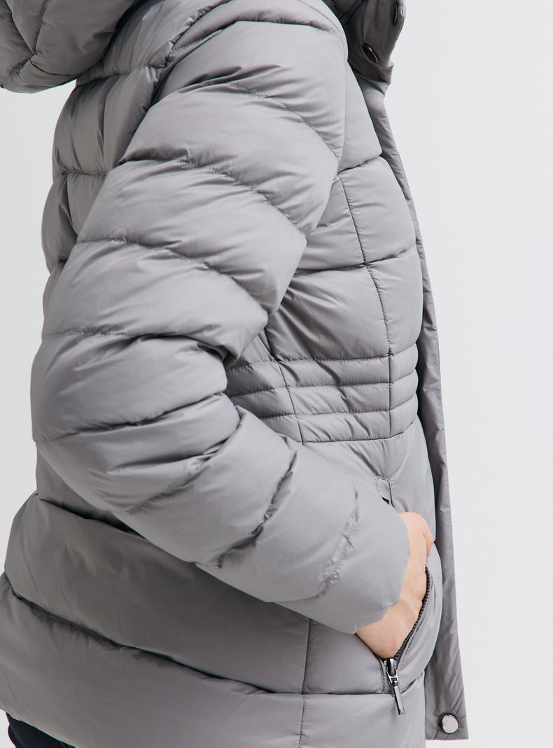 Parka  Manga Larga Acolchada con Capucha-3