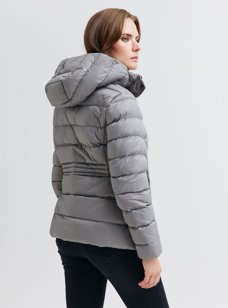 Parka  Manga Larga Acolchada con Capucha-1