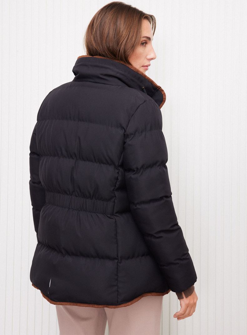 Parka Quilt Tela Suave Impermeable Elástico en Cintura-1