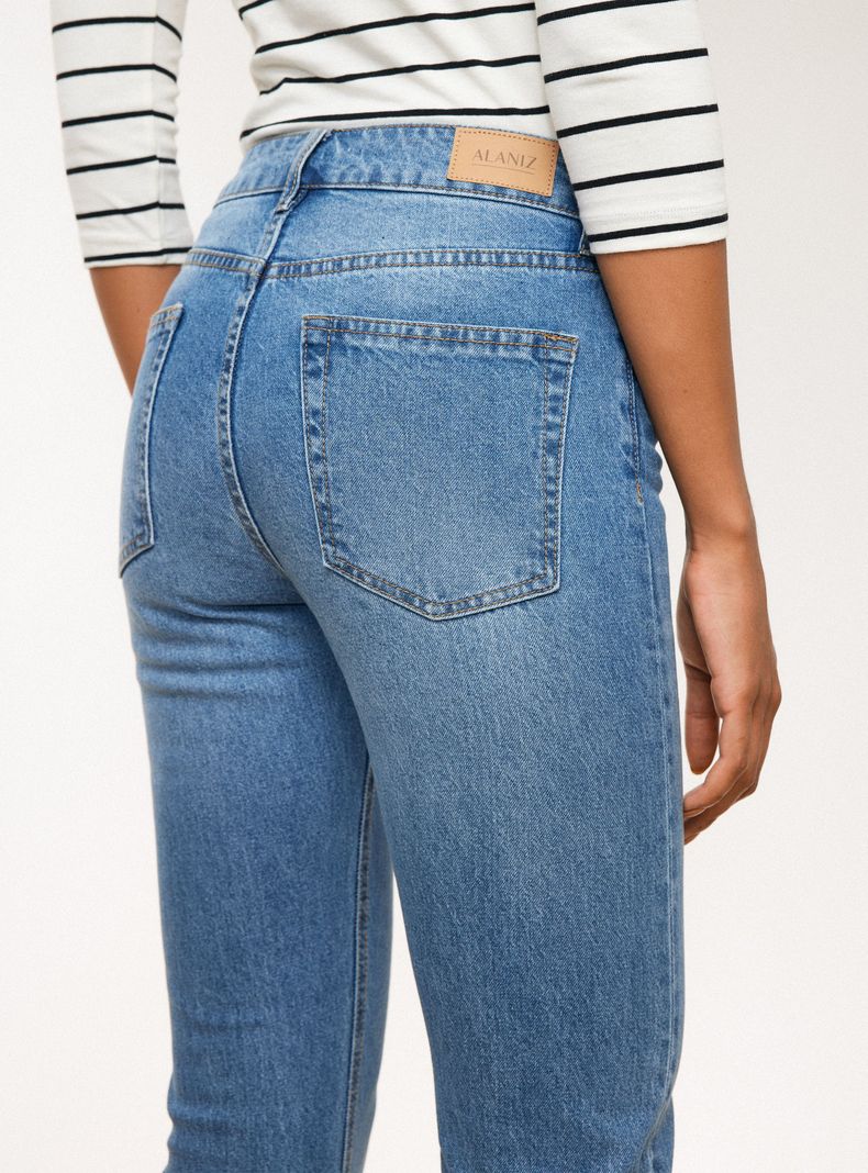 Jeans Variedad de Lavados Denim Tiro Medio-3