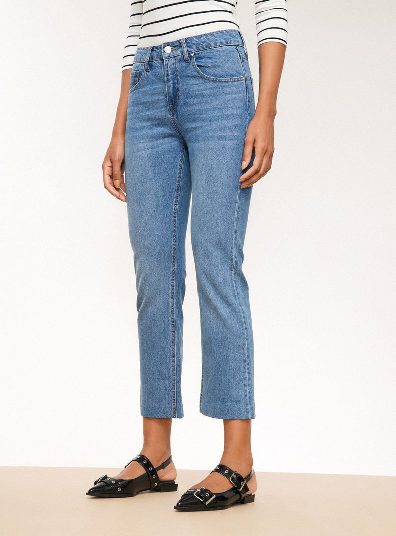 Jeans Variedad de Lavados Denim Tiro Medio-0