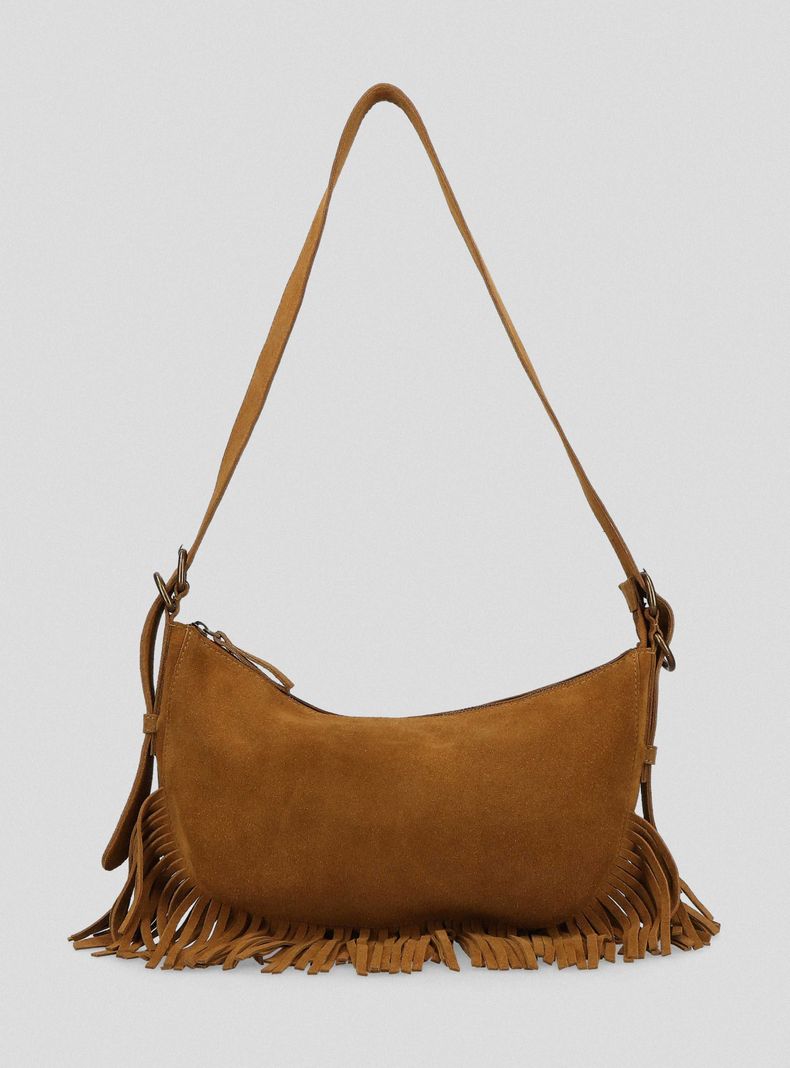 Cartera de Cuero con Flecos María Pombo-0