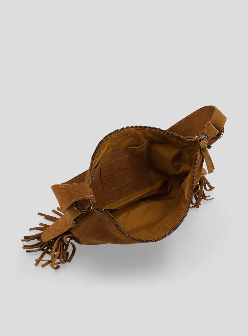 Cartera de Cuero con Flecos María Pombo-3
