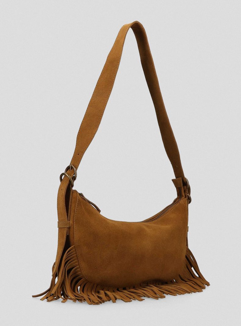 Cartera de Cuero con Flecos María Pombo-1