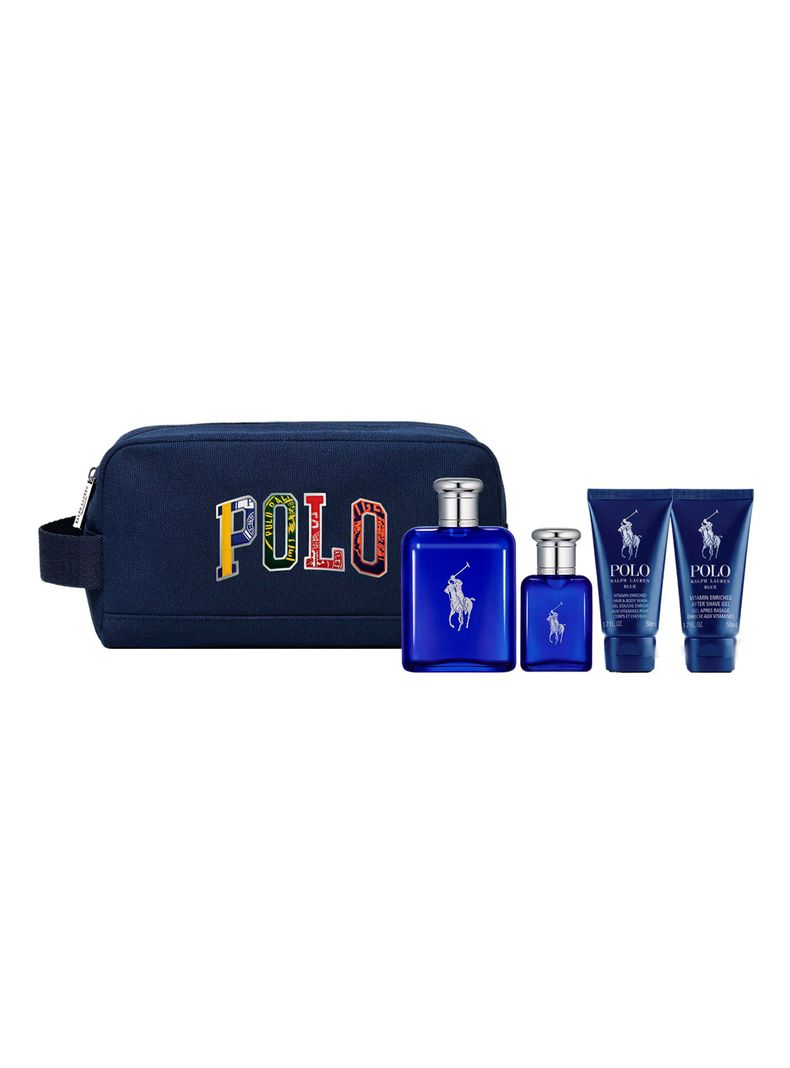 Set Perfume Polo Blue EDT Hombre 125 ml + 40ml + Shower Gel 50 ml + After Shave 50 ml Ralph Lauren-1
