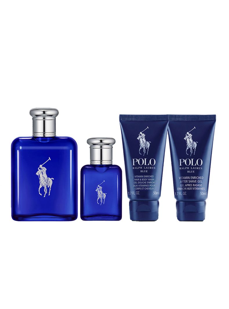 Set Perfume Polo Blue EDT Hombre 125 ml + 40ml + Shower Gel 50 ml + After Shave 50 ml Ralph Lauren-0