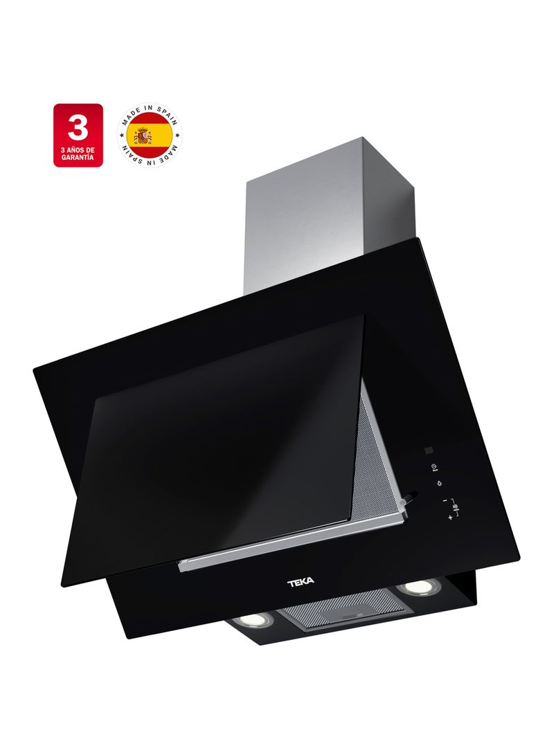 Campana Decorativa Pared 70 cm DVT Pro 78660 Negro-2