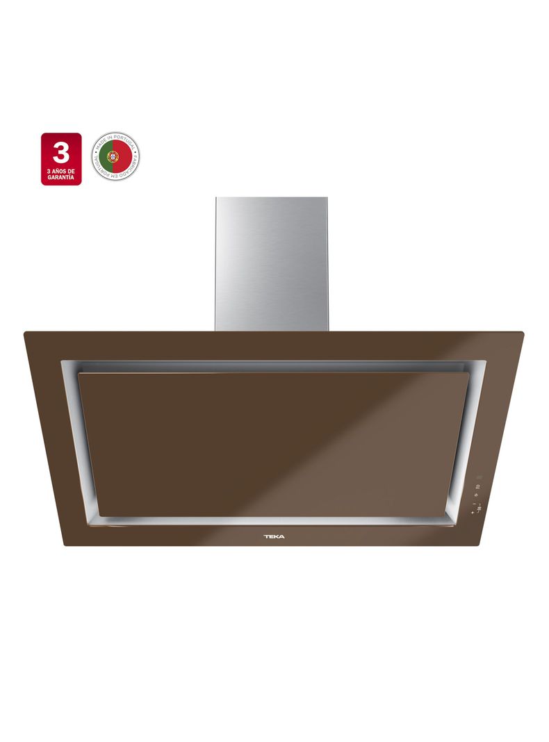 Campana Decorativa Vertical DLV 98660 TOS LB Cristal Café-2