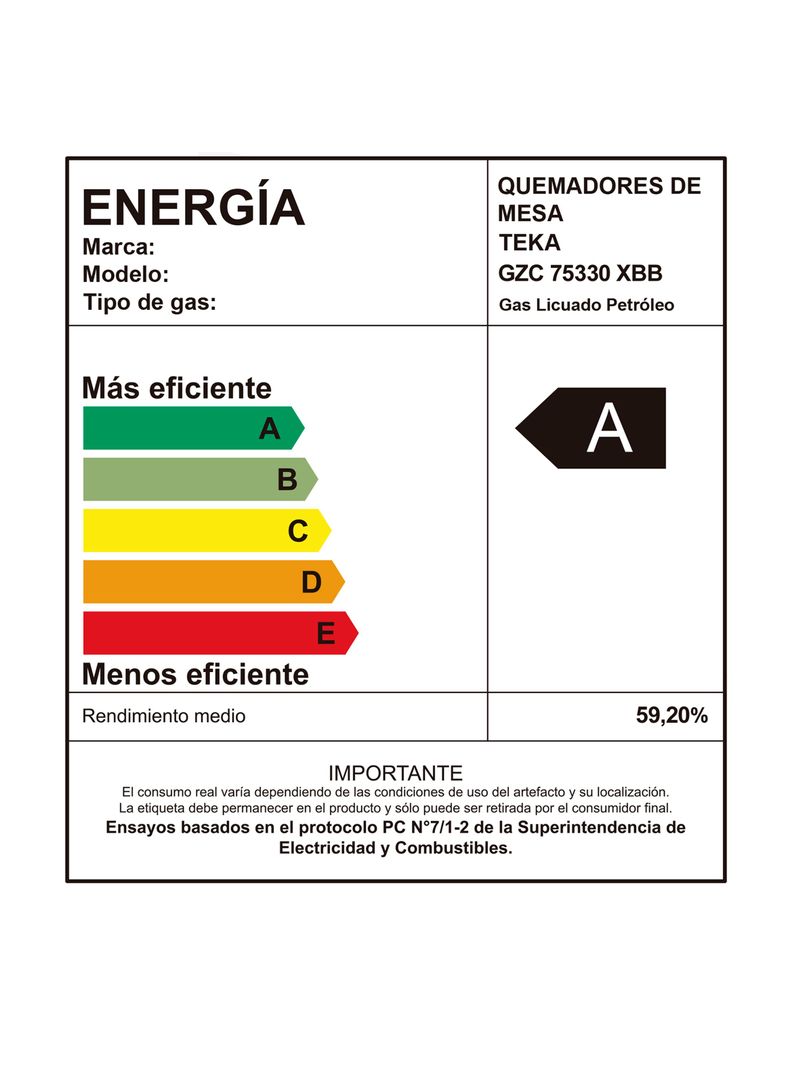 Cocina Cristal Gas GZC 75330 XBB WH Blanco-6