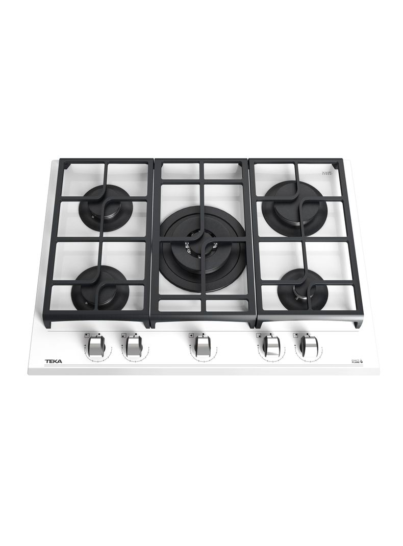 Cocina Cristal Gas GZC 75330 XBB WH Blanco-0