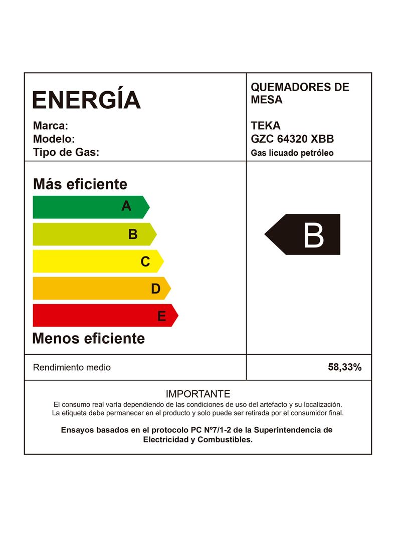 Cocina Cristal Gas GZC 64320 XBB WH Blanco-6