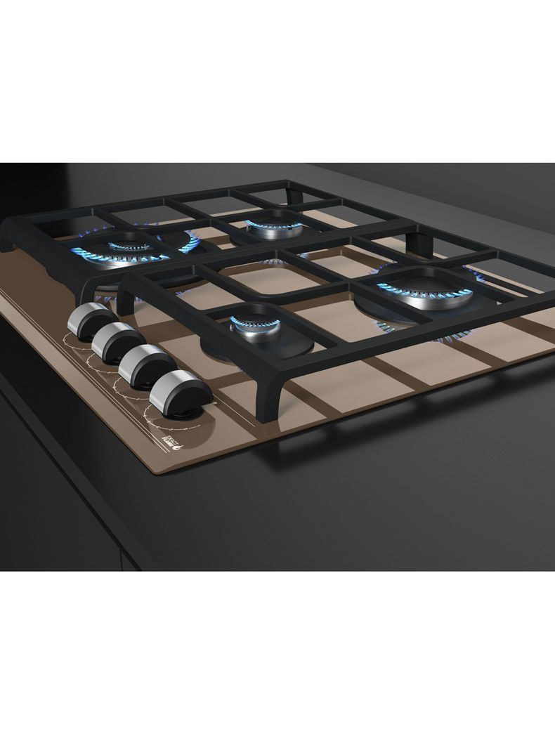 Cocina Cristal Gas GZC 64320 XBB LB Café-5
