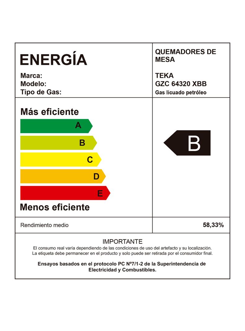 Cocina Cristal Gas GZC 64320 XBB LB Café-6