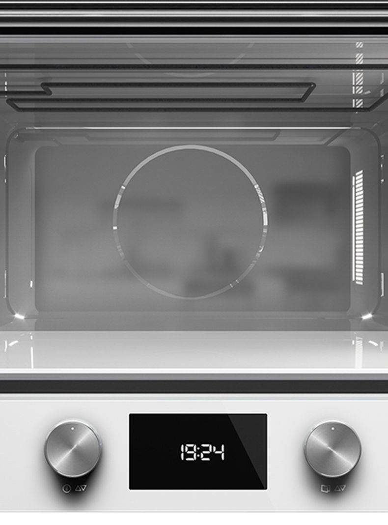 Horno Microondas Empotrable + Grill Frente Cristal ML 8220 L WH Blanco-3