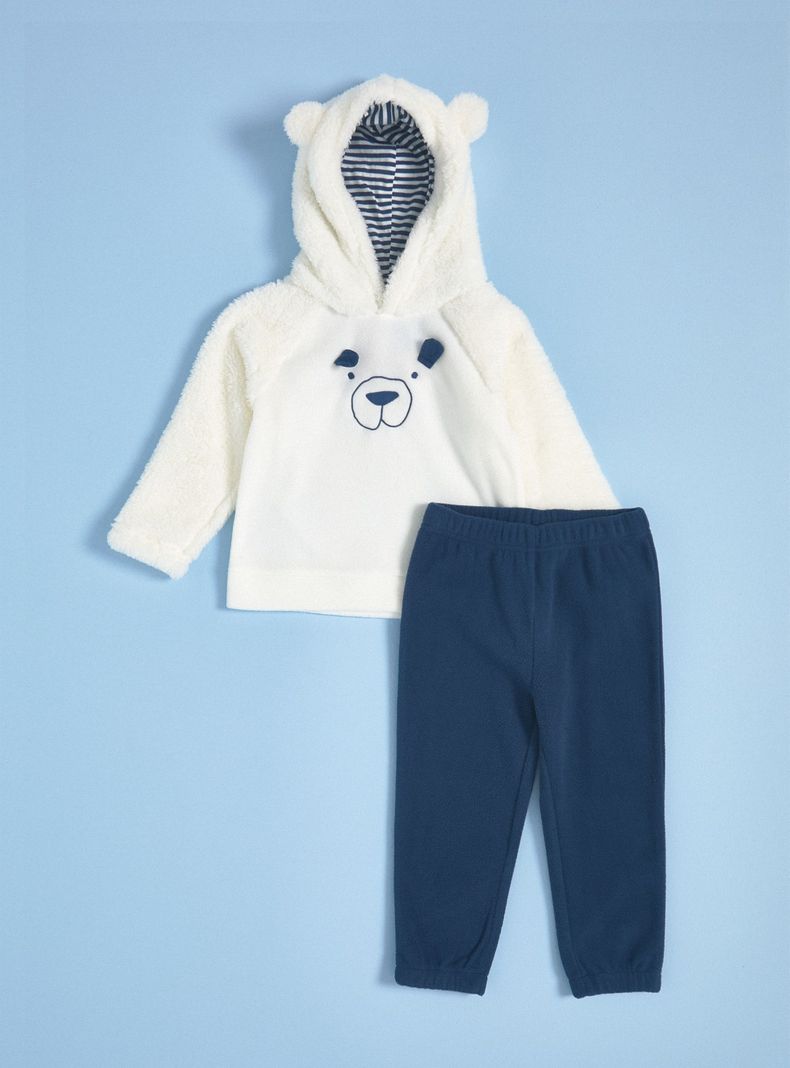Buzo de Micropolar con Aplicación de Oso-0