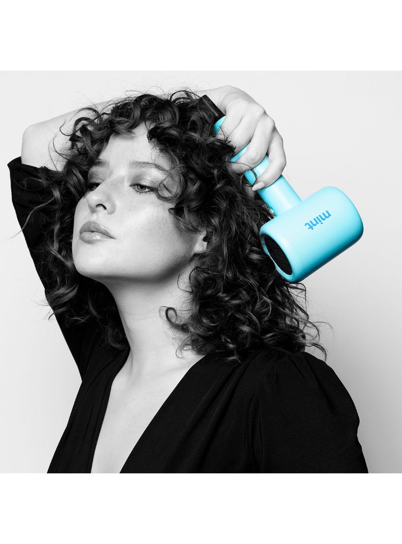 Secador de Pelo Portátil Essencial ionic Turquesa-3