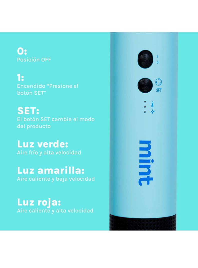 Secador de Pelo Multistyler 4 en 1 Turquesa-3