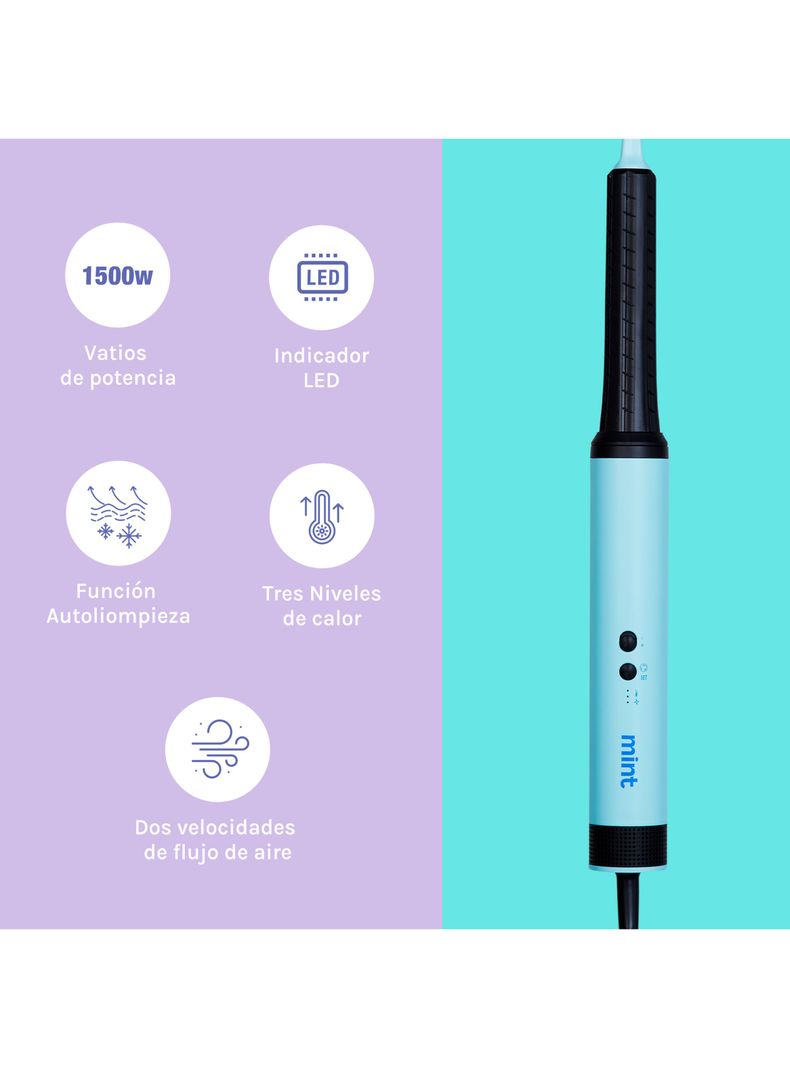 Secador de Pelo Multistyler 4 en 1 Turquesa-1