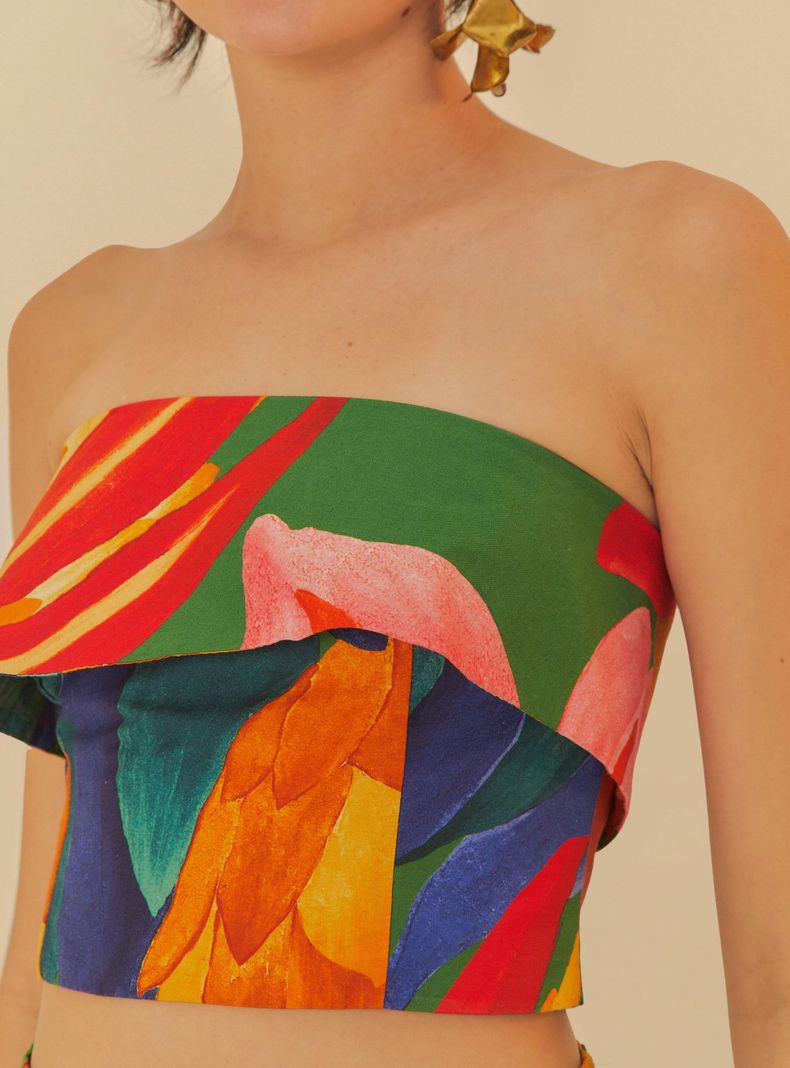 Top Strapless con Vuelo-2