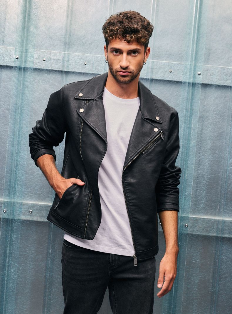 Chaqueta Estilo Biker Casual-0
