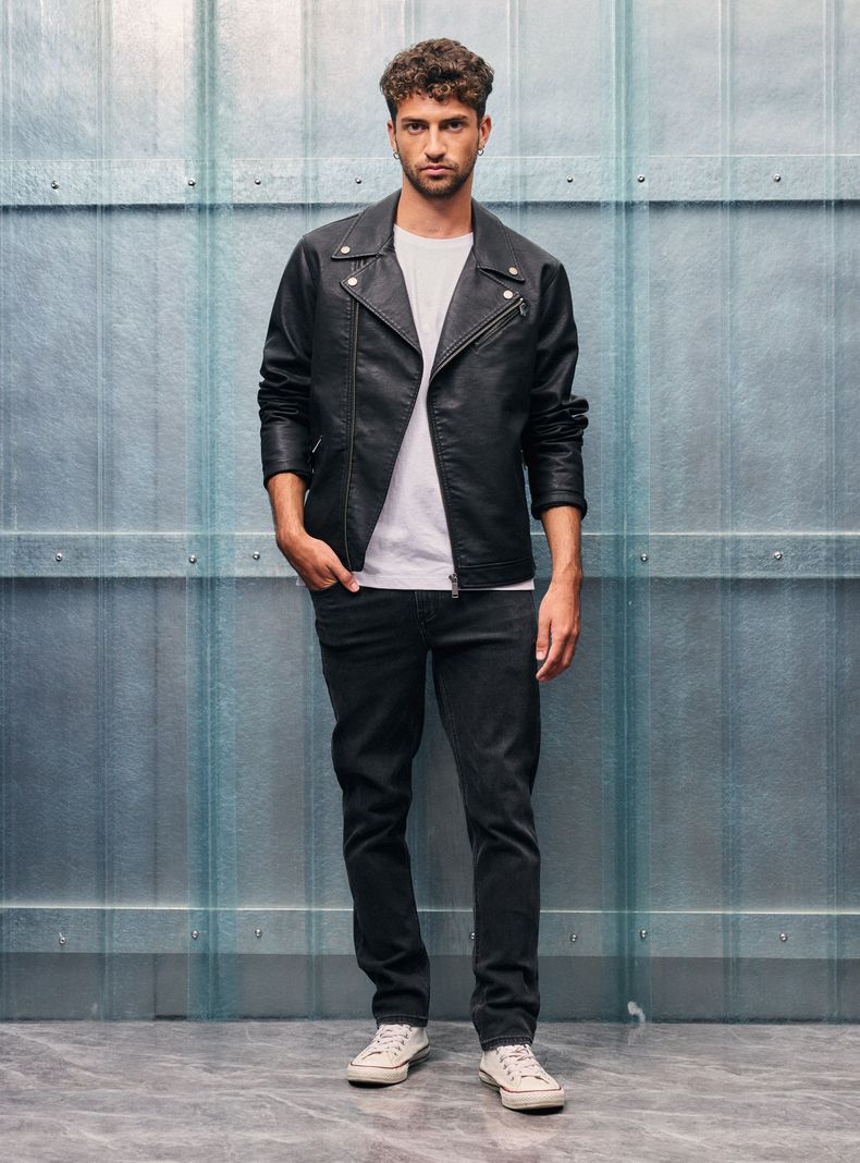 Chaqueta Estilo Biker Casual-4