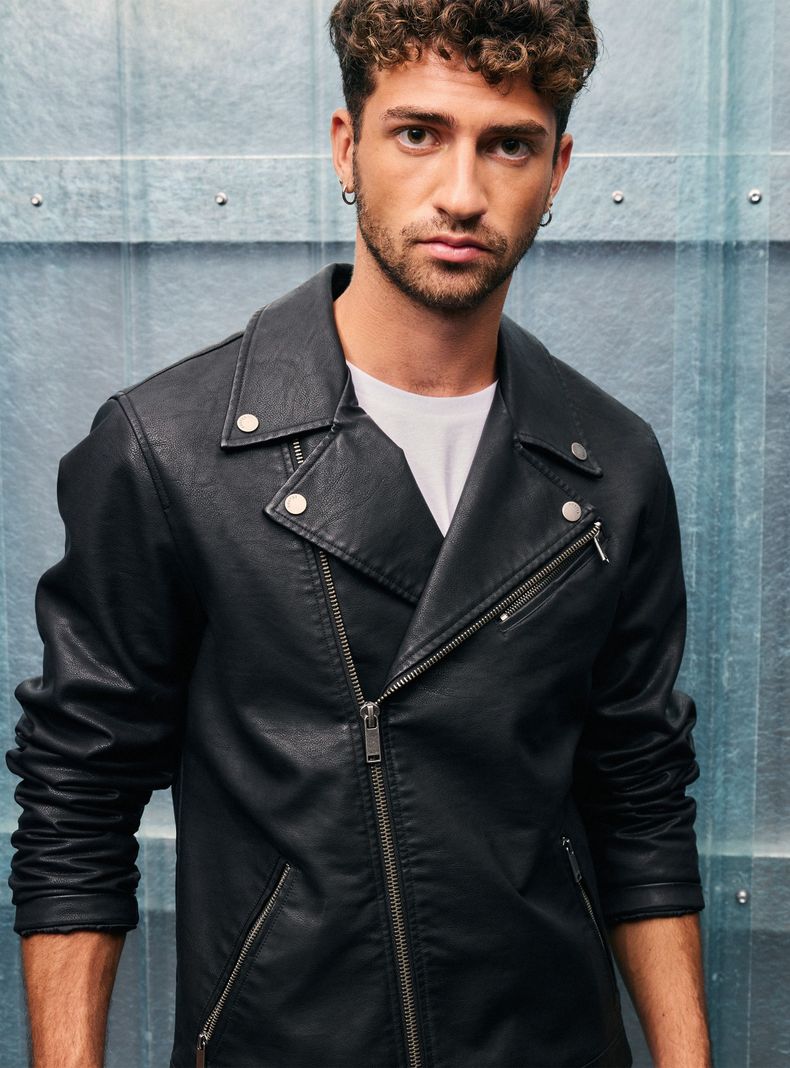 Chaqueta Estilo Biker Casual-3