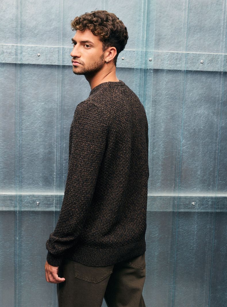 Sweater Doble Hilo Punto Fantasía-1