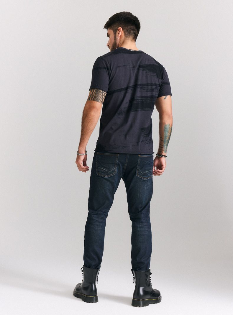 Jeans Lavado Contrastado Manchas Skinny Fit-5