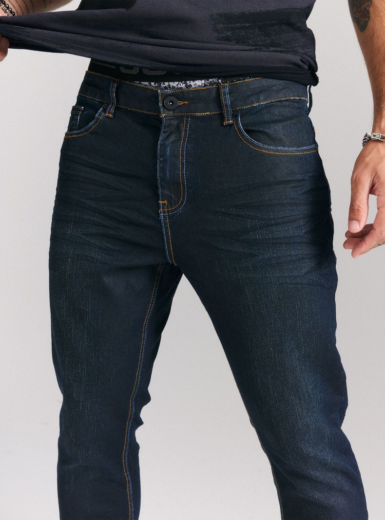 Jeans Lavado Contrastado Manchas Skinny Fit-2