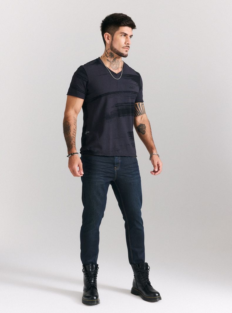 Jeans Lavado Contrastado Manchas Skinny Fit-4