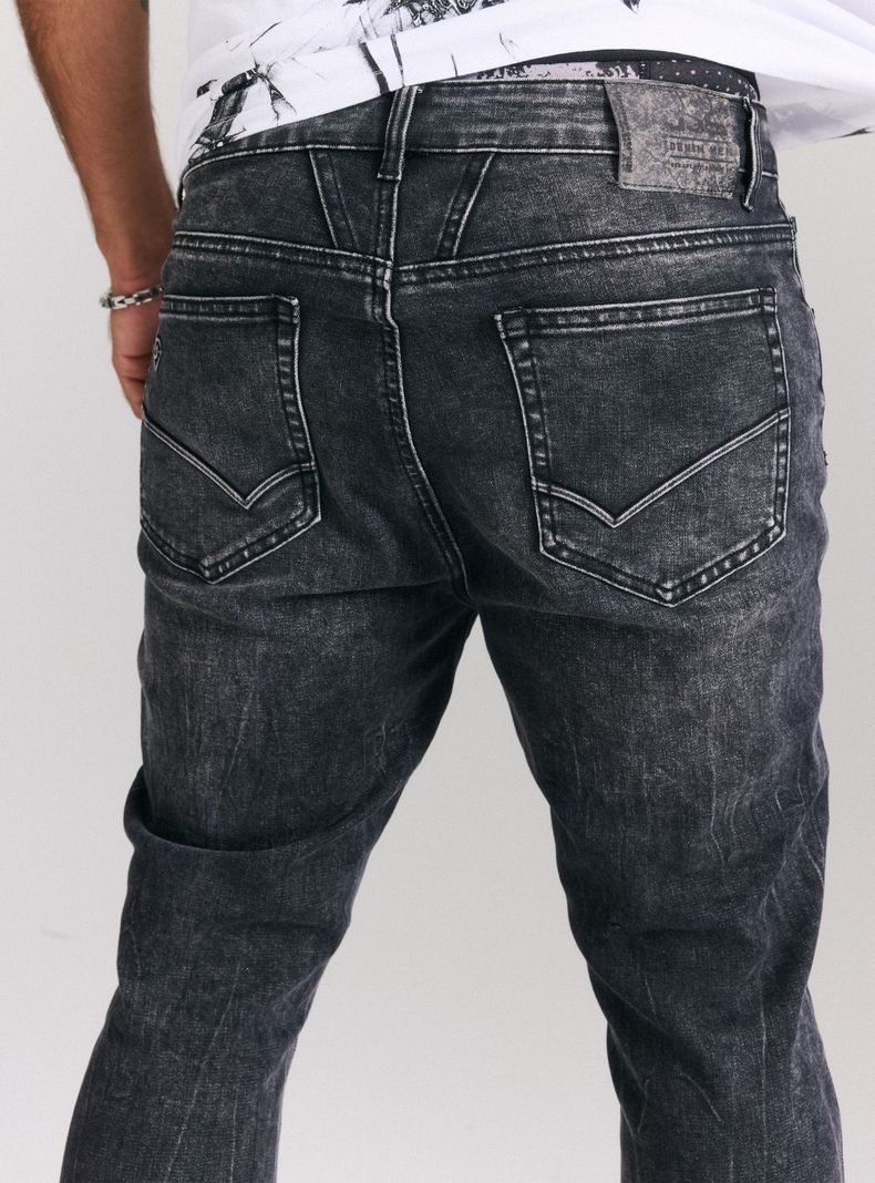 Jeans Gravillado Basta Descosida Basta Flare Skinny Flare-3