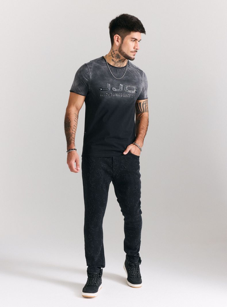 Jeans Full Roturas Piquetes Tapered Fit-4