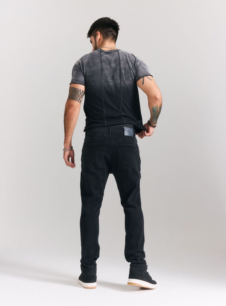 Jeans Full Roturas Piquetes Tapered Fit-5