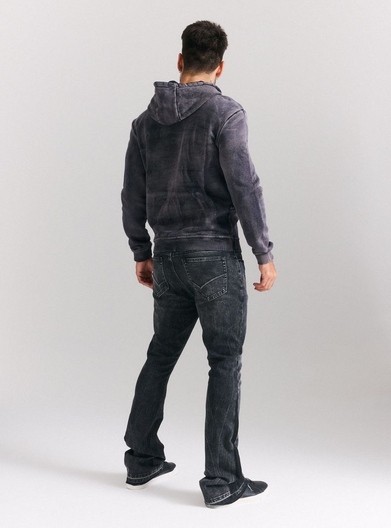 Polerón Hoddie Lavado Bolsillo Canguro-5
