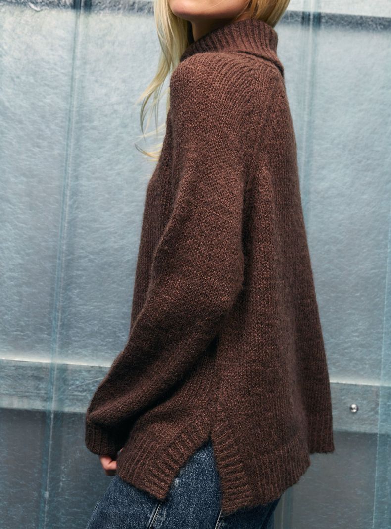 Sweater Tejido Cuello Alto-3