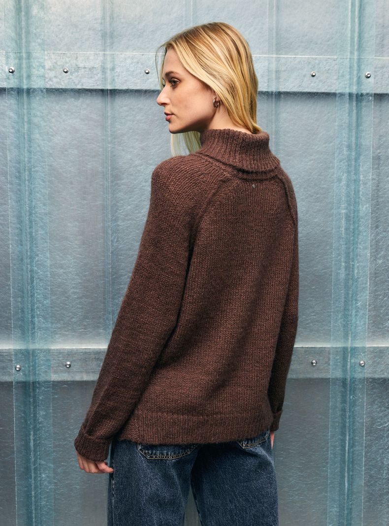 Sweater Tejido Cuello Alto-1