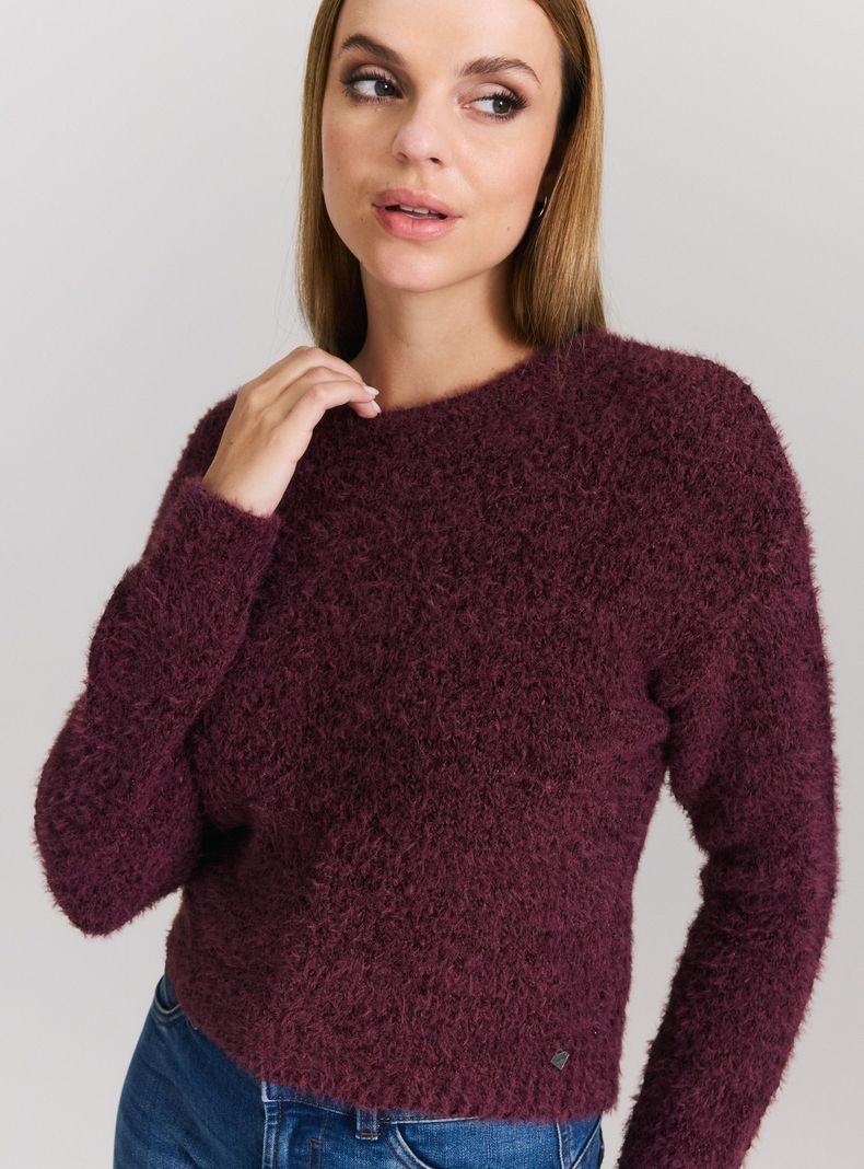 Sweater Mezcla Hilado Metalizado-2