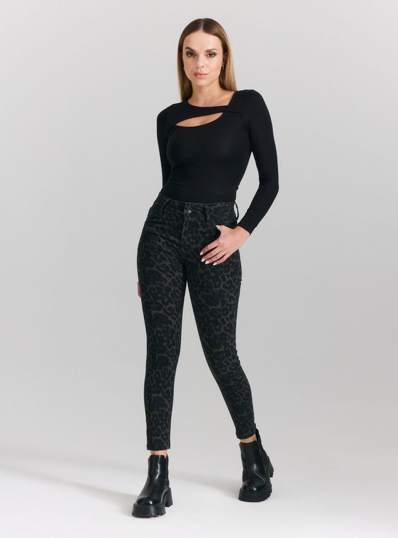 Body con Malla Interior Body Control Cut Out-4