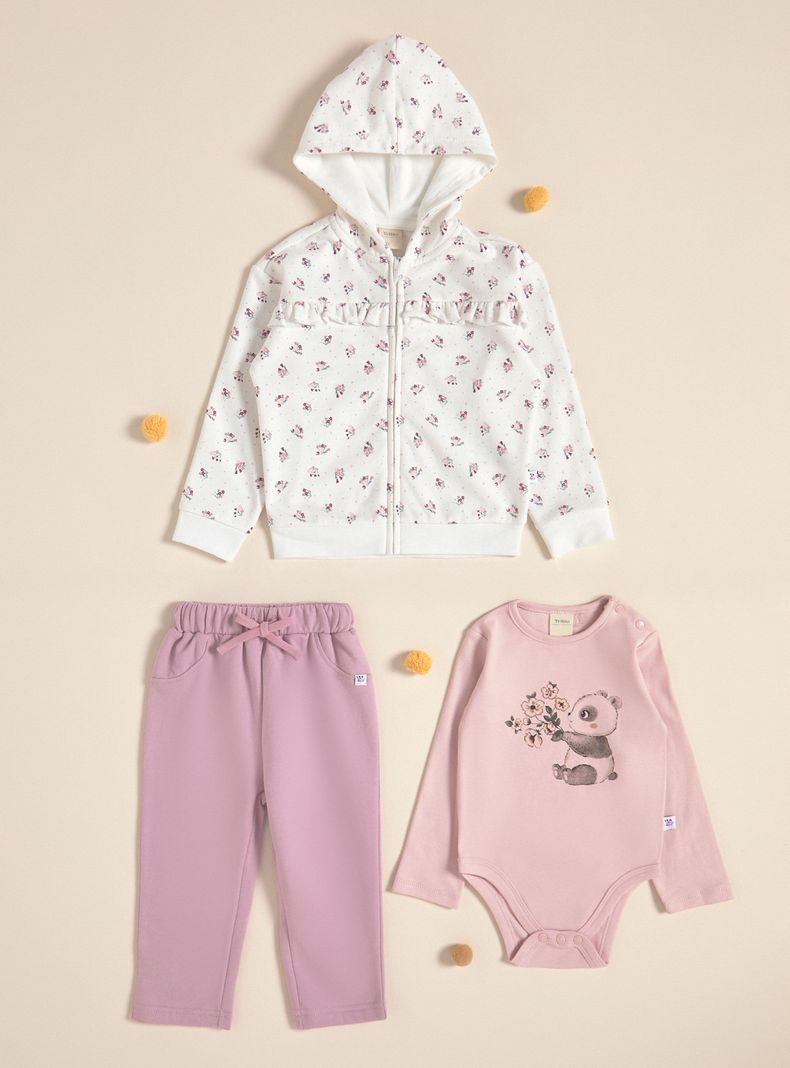 Conjunto de Jogger, Body y Polerón a Juego-0