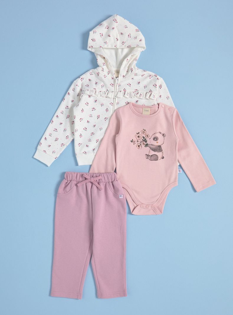 Conjunto de Jogger, Body y Polerón a Juego-1