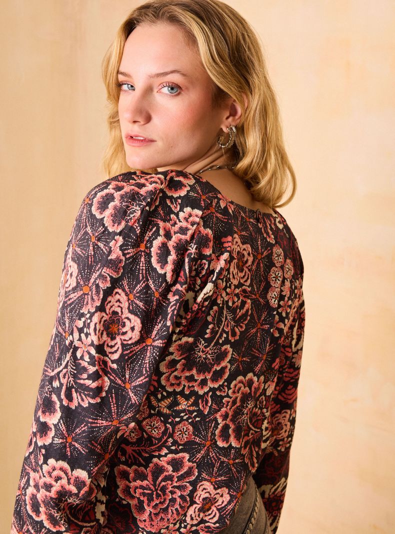 Blusa Tela Jacquard Full Estampada-3