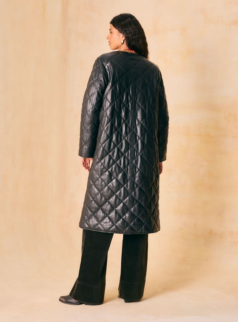 Chaqueta Larga Acolchada-5