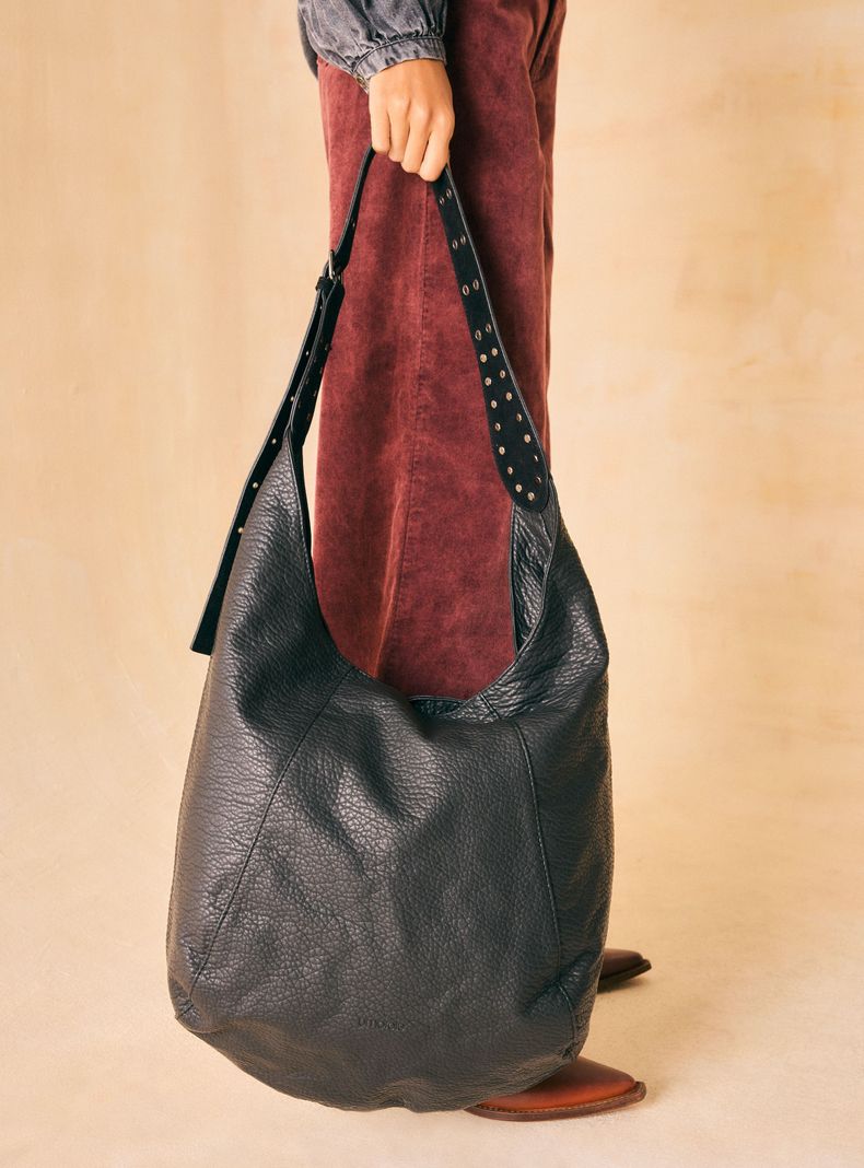 Cartera Canvas Tirante Tachas-1