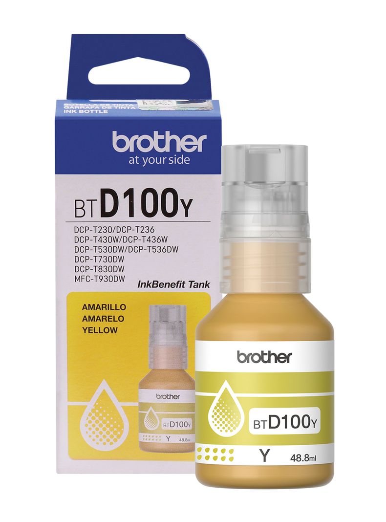 Botella de Tinta BTD100Y Amarilla-1