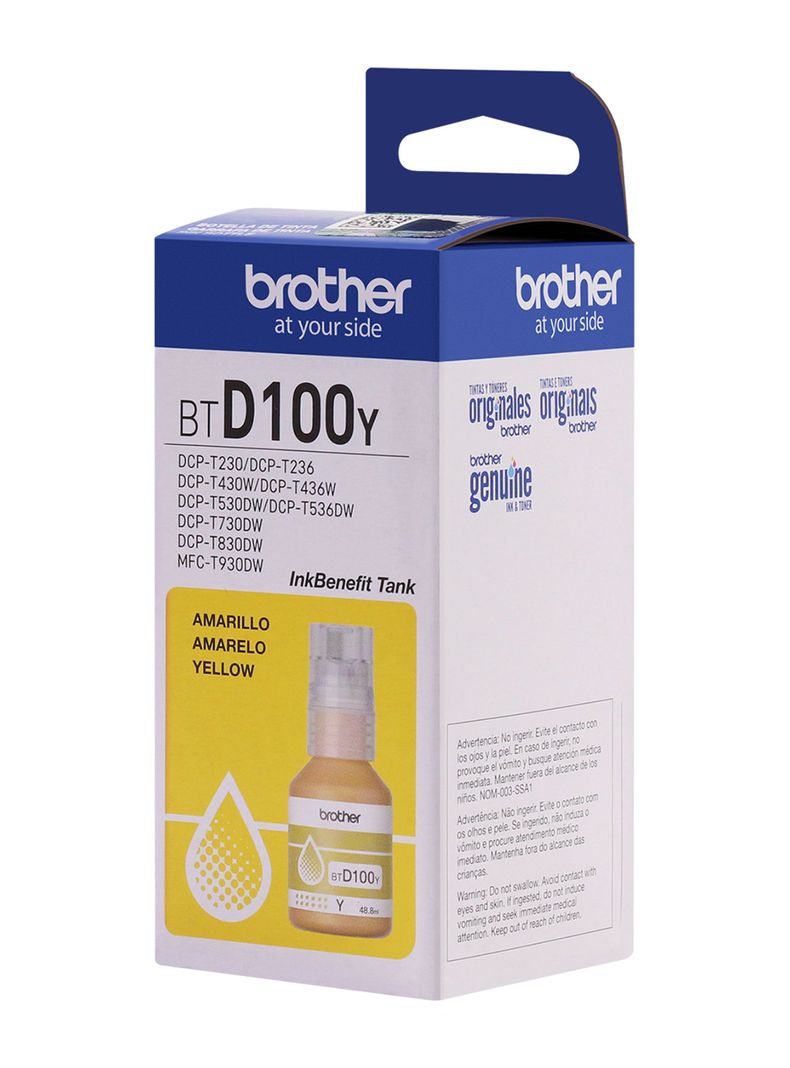 Botella de Tinta BTD100Y Amarilla-3