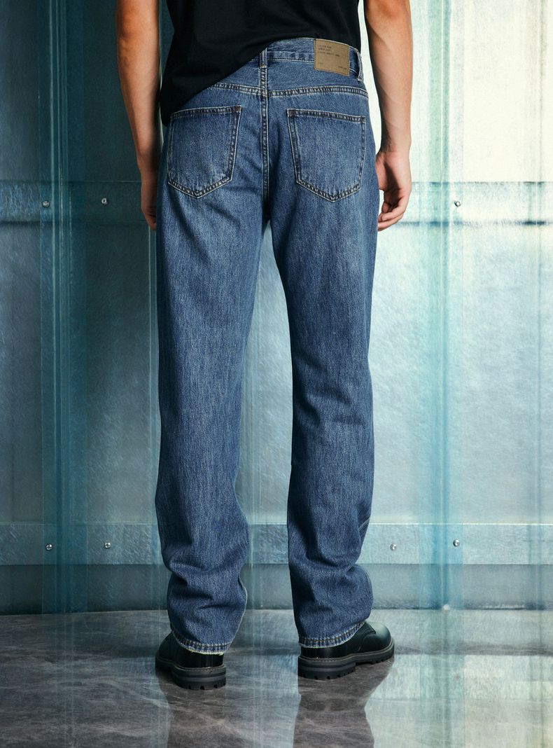 Jeans Recto Medio Lavado-1