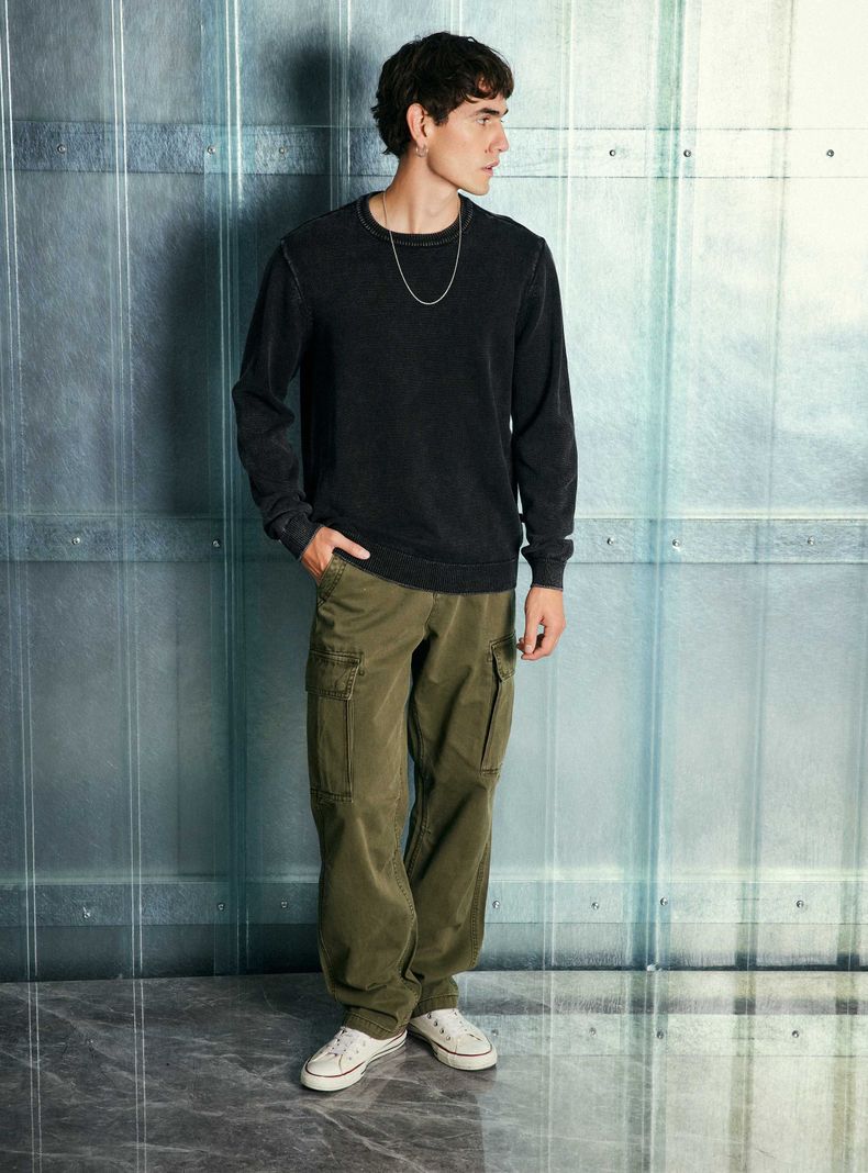 Sweater Liso Lavado-4