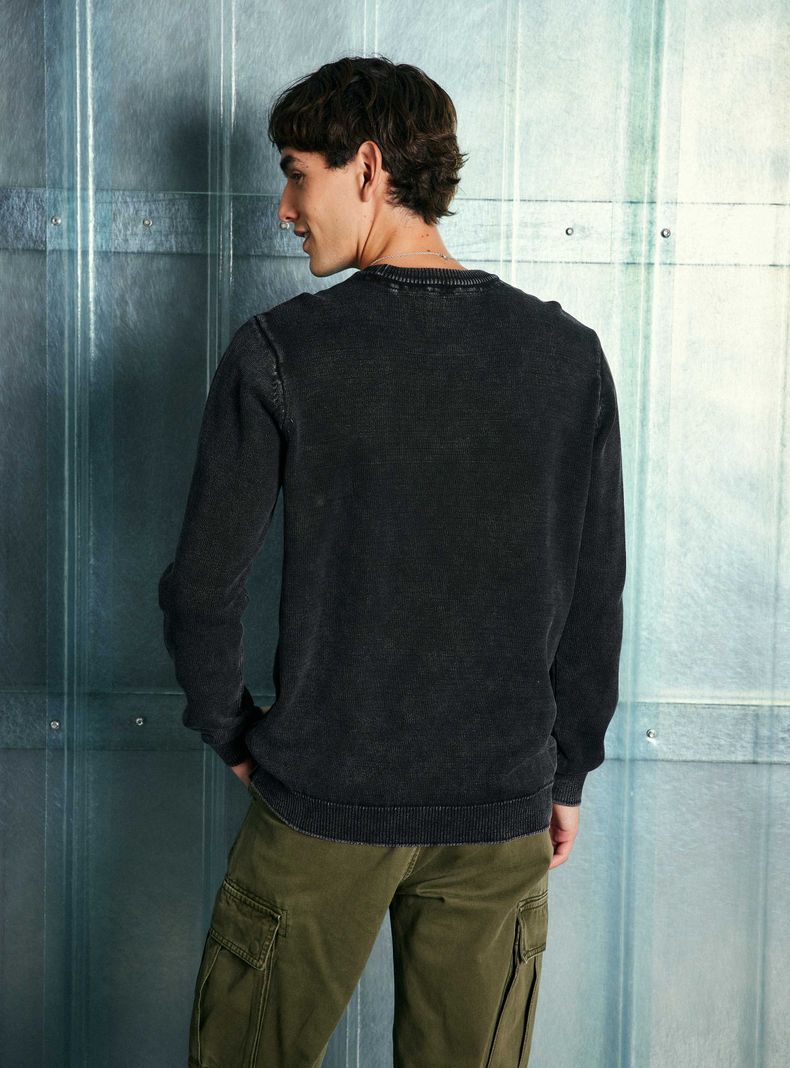 Sweater Liso Lavado-1